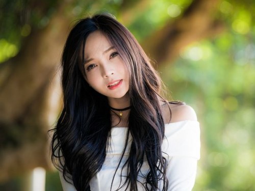 Asian doctor sensual long hair