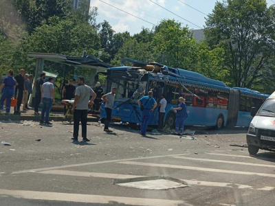 В Москве взорвался автобус